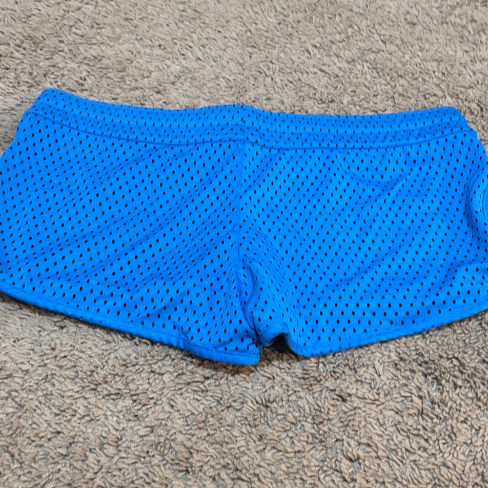 Nike Women's Athletic Shorts in Blue - Picture 4 of 5